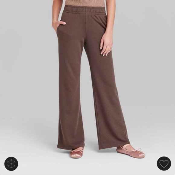 Target Pants & Jumpsuits Target Wideleg Brown Sweatpants Poshmark